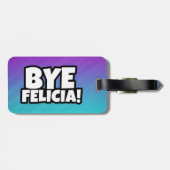 従属的なフェリシアのおもしろいな荷物のラベル ラゲッジタグ (裏面横)