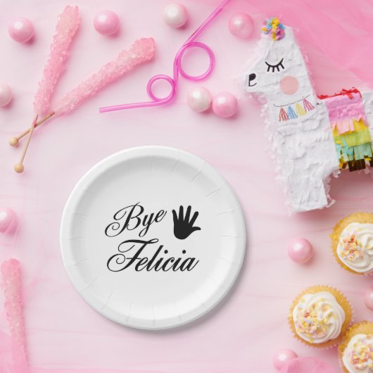 従属的なフェリシアのファンシーな振る手 ペーパープレート (パーティー)