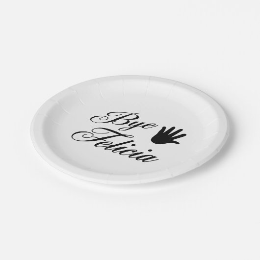 従属的なフェリシアのファンシーな振る手 ペーパープレート (アングル)