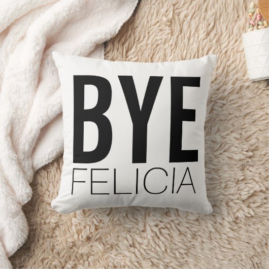 従属的なフェリシアの白黒余分はっきりした クッション (ブランケット)