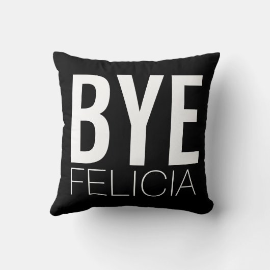 従属的なフェリシアの白黒余分はっきりした クッション (裏面)