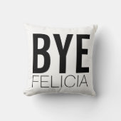 従属的なフェリシアの白黒余分はっきりした クッション (正面)