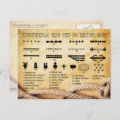 従来のシンボルや象徴は軍隊マップ#1で使用 ポストカード (正面/裏面)