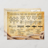 従来のシンボルや象徴は軍隊マップ#2で使用 ポストカード (正面/裏面)