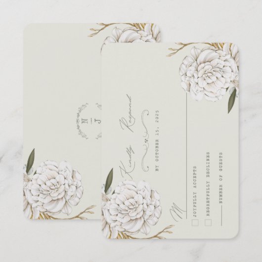 従来の出欠確認カード 出欠カード (正面/裏面)