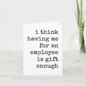 従業員おもしろいのボスカード、評価カード カード (正面)