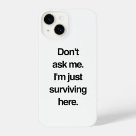 従業員おもしろいのミニマル引用文 iPhone 14ケース