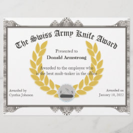 従業員おもしろい賞 – スイスアーミーナイフ