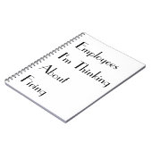 「従業員が解雇に考えついて」ノートブック ノートブック (左側)