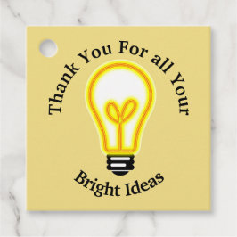 従業員に感謝あなた明るいアイデア球根感謝 フェイバータグ