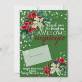 従業員に感謝グリーンフェスティバルギフトカードホルダー シーズンカード (正面)