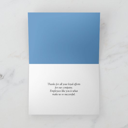 従業員に感謝 サンキューカード (内部)