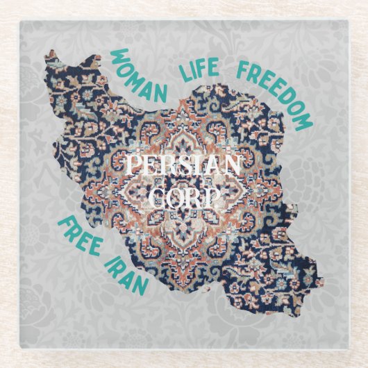 従業員のためのバルククリスマスギフト無料イラン緑 ガラスコースター (正面)