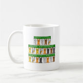 従業員のための1年の仕事記念日 コーヒーマグカップ (左)