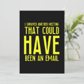 従業員のオフィスおもしろいワーク用のEメールミーティング贈答品 サンキューカード (スタンド正面)