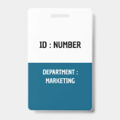 従業員のカスタマイズ予算を設定する バッジ (裏面)