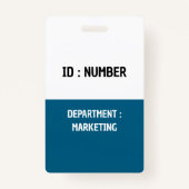 従業員のカスタマイズ予算を設定する バッジ (裏面)