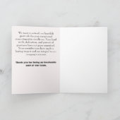 従業員のカスタマイズ可能なサンキューカード サンキューカード (内部)