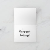 従業員のクリスマスカード カード (内部)