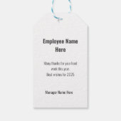 従業員のクリスマスギフトタグ ギフトタグ (裏面)