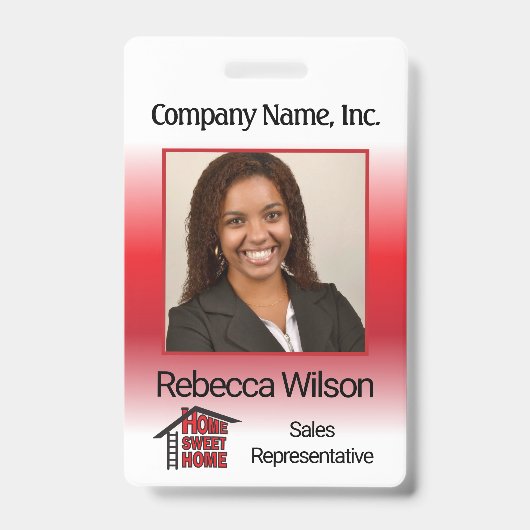 従業員のストア-赤 バッジ (Front)