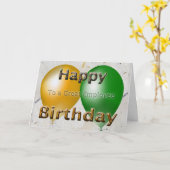 従業員のハッピーバースデー カード (黄色い花)