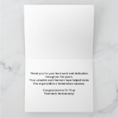 従業員のビッグ20thアニバーサリーゴールデンエレガント カード (内部)