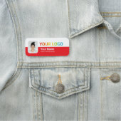 従業員のピン名タグまたはロゴ付きマグネット、写真 名札 (インサイチュ)