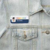 従業員のピン名タグまたはロゴ付きマグネット、写真 名札 (インサイチュ)