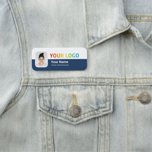 従業員のピン名タグまたはロゴ付きマグネット、写真 名札 (インサイチュ)