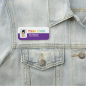 従業員のピン名タグまたはロゴ付きマグネット、写真 名札 (インサイチュ)