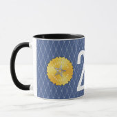 従業員のマイル標石記念日コーヒー・マグ20年の マグカップ (左)