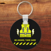 従業員のマグ・トラック運転手のための健康と安全の贈り物 キーホルダー (正面)