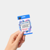 従業員の予防接種ビジネスロゴのカスタム バッジ (Handheld)