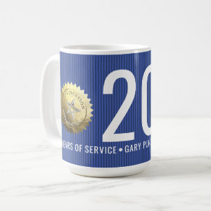 従業員の任意の年のマイルストーン記念日(20年) コーヒーマグカップ