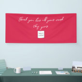 従業員の休日ありがとうごきげんよう 横断幕 (トレードショー)