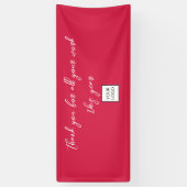 従業員の休日ありがとうごきげんよう 横断幕 (縦)