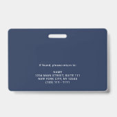 従業員の会社セキュリティ企業のロゴの写真ID バッジ (Back)