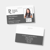 従業員の会社セキュリティ用の写真IDバッジ バッジ (正面&裏面)