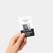 従業員の会社ロゴの写真IDバッジ バッジ (手持ち)