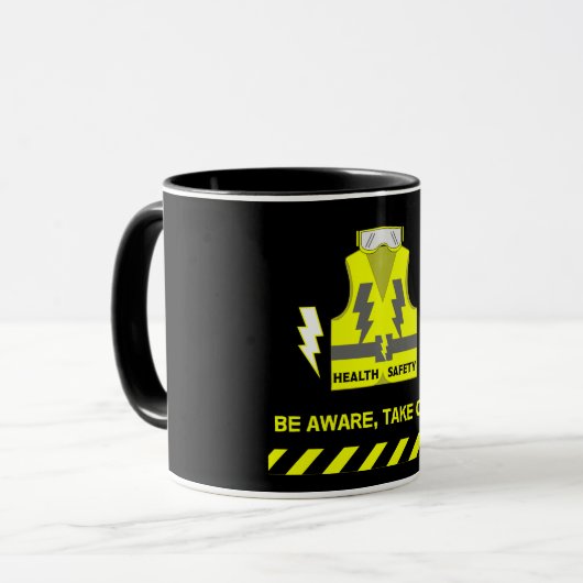 従業員の健康及び安全に関する贈り物 マグカップ (正面左)