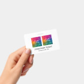 従業員の写真ここにロゴ企業のを追加 バッジ (Handheld)