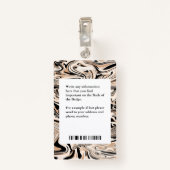 従業員の写真名ロゴバーコードカスタムバッジ バッジ (裏面クリップ)