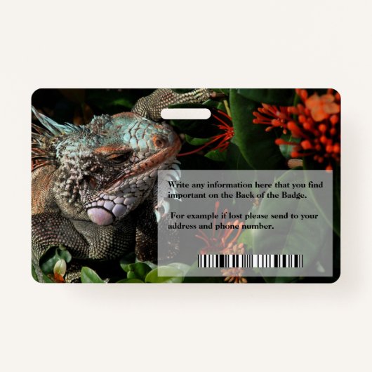 従業員の写真名ロゴバーコードビジネスバッジ バッジ (裏面)