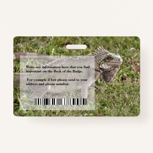 従業員の写真名ロゴバーコードビジネス バッジ (裏面)