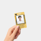 従業員の写真名ロゴバーコードIDカードカスタム バッジ (手持ち)