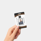 従業員の写真名ロゴバーコードID カスタム バッジ (手持ち)