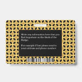 従業員の写真名ロゴバーコードID カスタム バッジ (裏面)