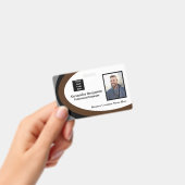 従業員の写真名ロゴバーコードID カスタム バッジ (手持ち)