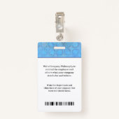 従業員の写真名ロゴIDカードバーコードカスタム バッジ (裏面クリップ)